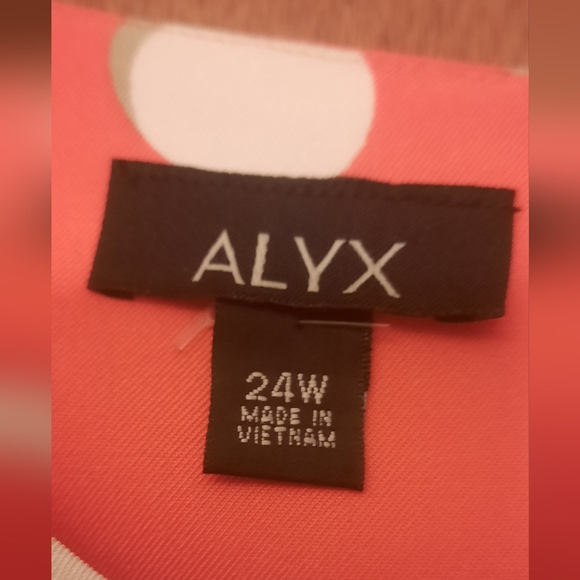 Tangerine Polka Dot Dress Sz 24 W - Picture 3 of 4